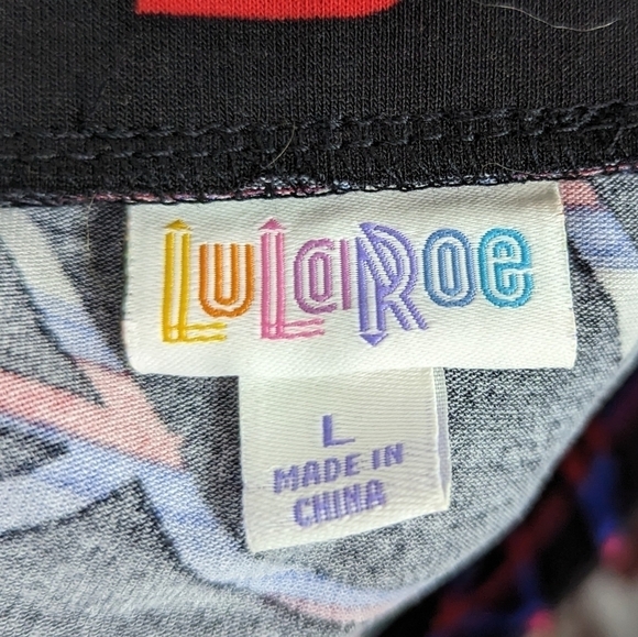 LuLaRoe Americana A-Line Skirt Sz L - Picture 8 of 9